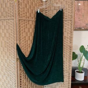 Elegant Green Maxi Skirt